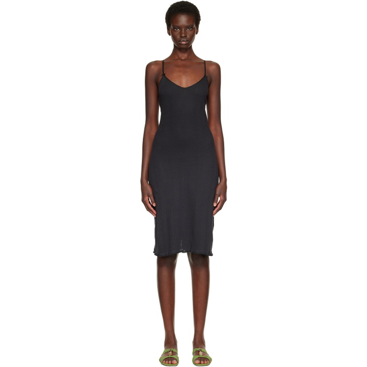 Photo: Cou Cou Black 'The Midi Slip' Midi Dress