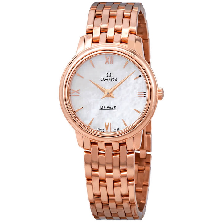 Photo: Omega De Ville Prestige Quartz Mother of Pearl Dial Ladies Watch 424.50.27.60.05.002