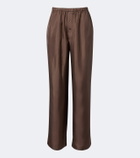 Róhe Silk straight pants
