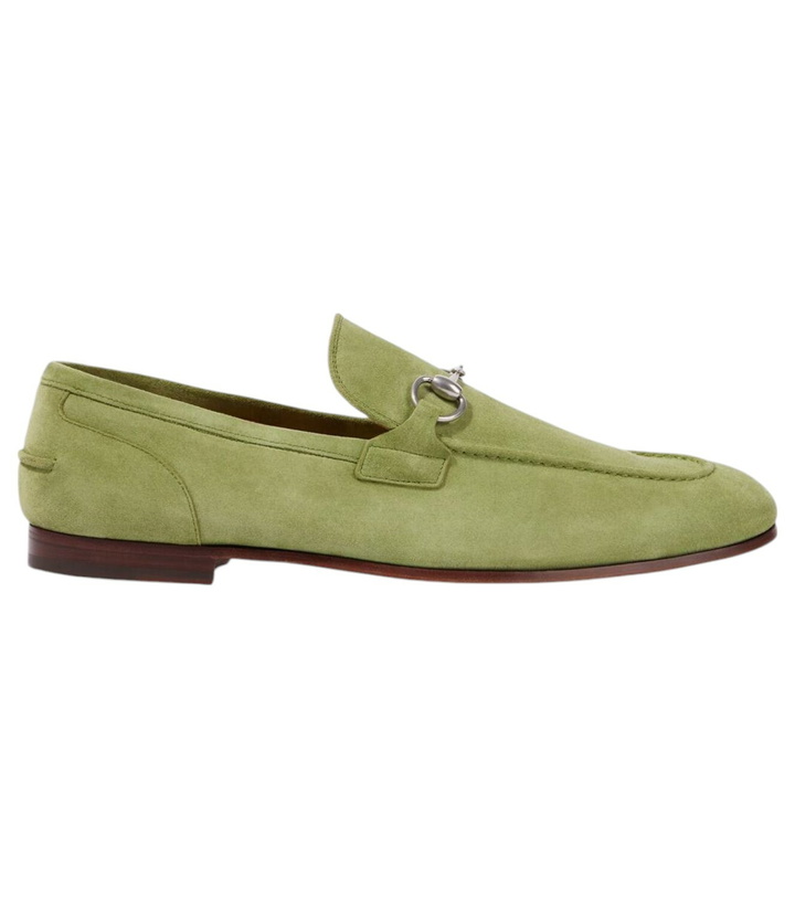 Photo: Gucci Jordaan Horsebit suede loafers