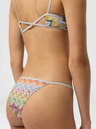 Missoni - Viscose lamé bikini with front-closure top, Women, Multicoloured