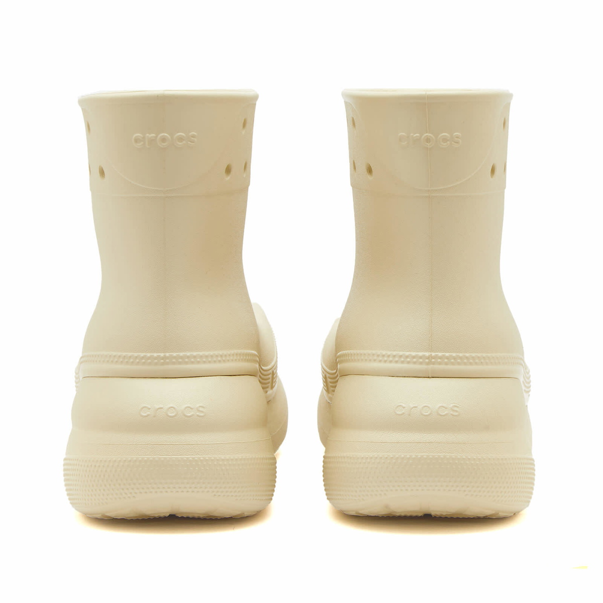 Crocs Women's Classic Crush Rain Boot in Bone