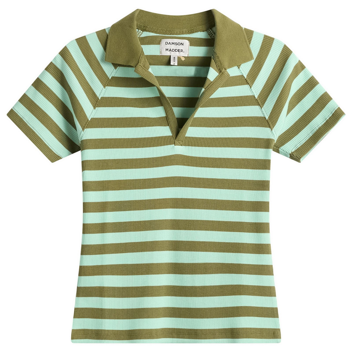 Damson Madder Women's Delphi Polo Top in Green