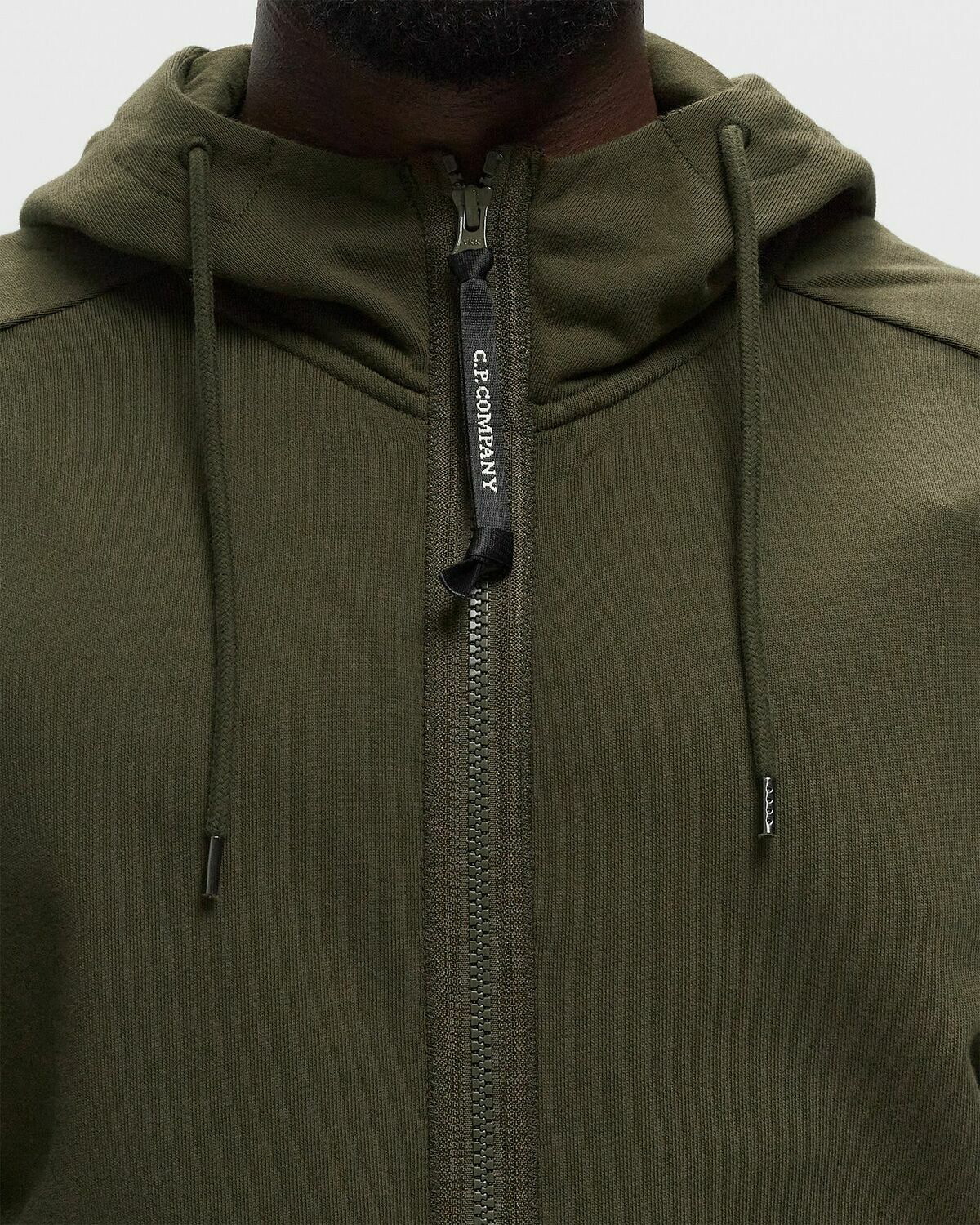 C.P. Company Diagonal Raised Fleece Goggle Zipped Hooded