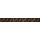 Fendi Black and Brown Forever Fendi Webbing Belt