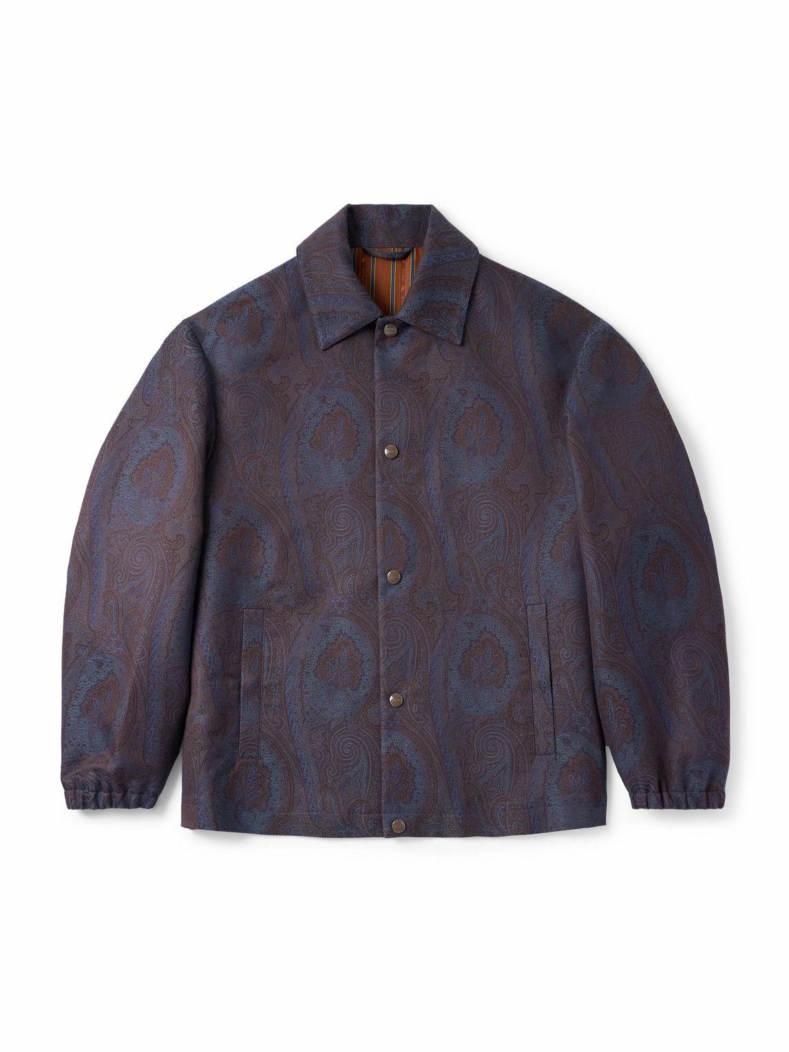 Etro - Paisley-Jacquard Woven Tuxedo Jacket - Black Etro
