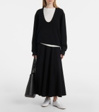 Extreme Cashmere N°313 Twirl cashmere-blend maxi skirt