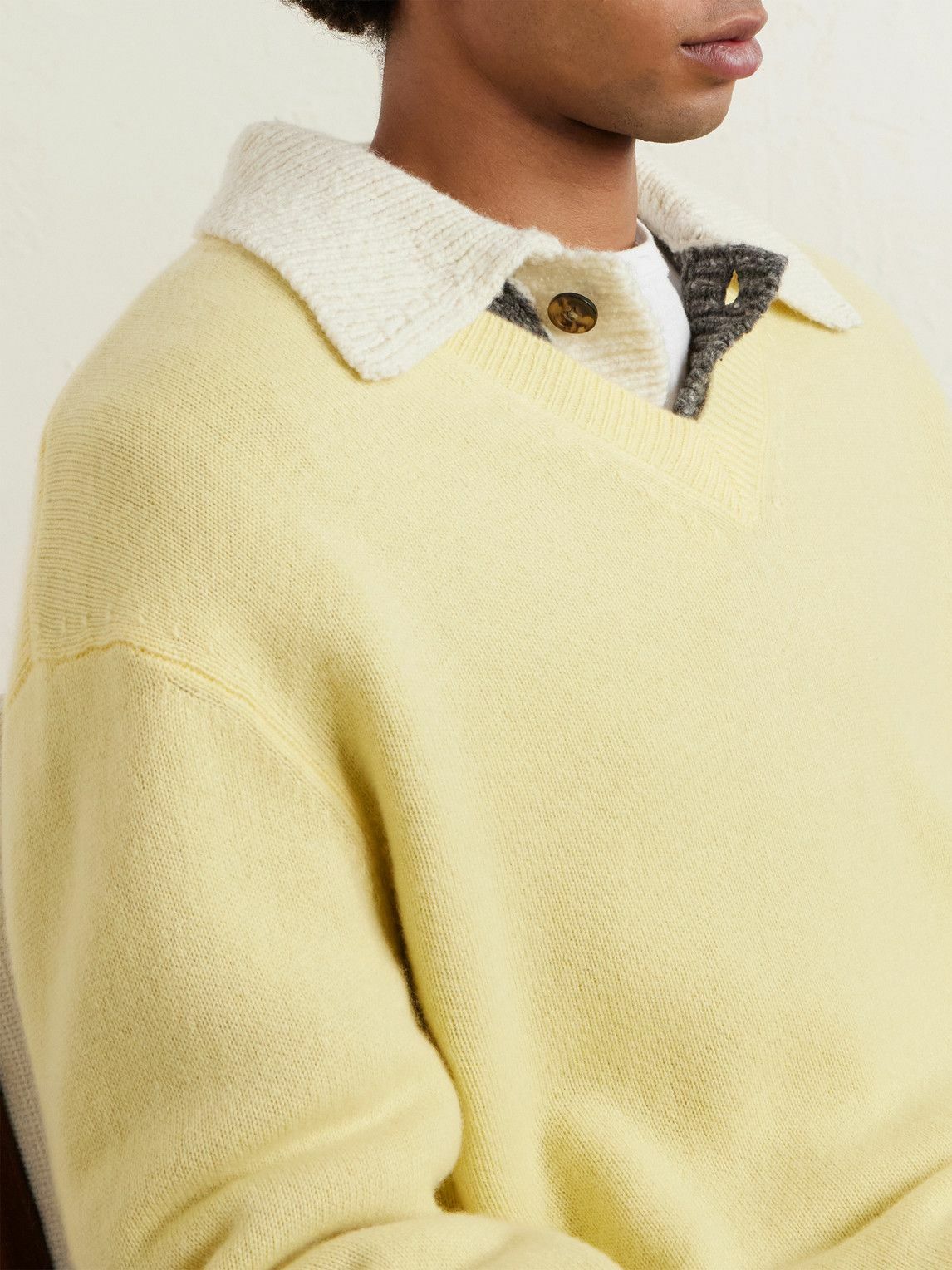 Officine Générale - Manu Cashmere Sweater - Yellow