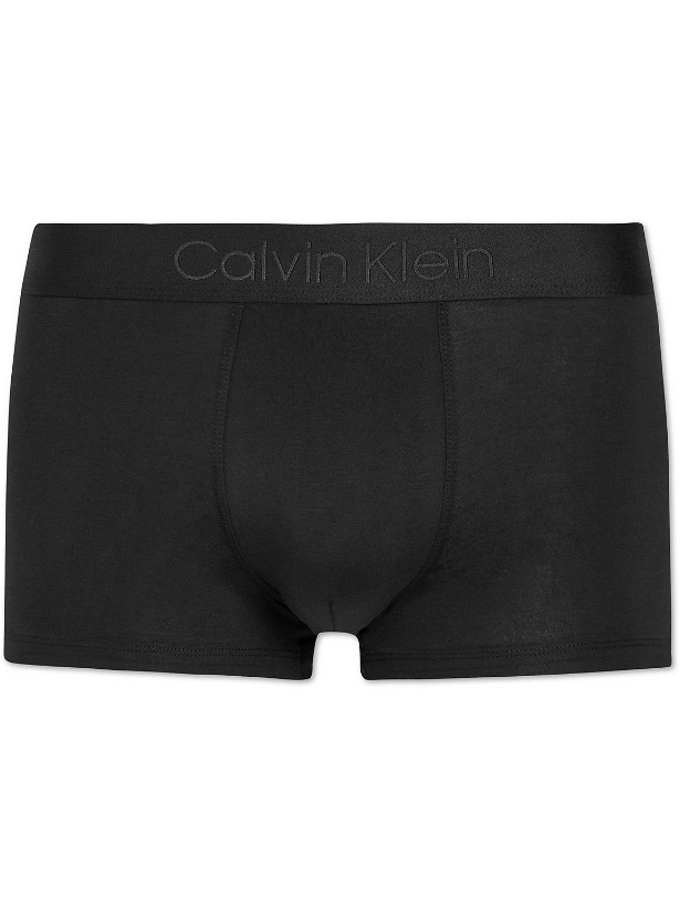 Photo: Calvin Klein Underwear - Stretch-Cotton Boxer Briefs - Black