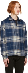 YMC Blue Wool Curtis Shirt