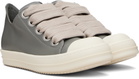 Rick Owens Gray Temple Jumbolace Low Sneakers