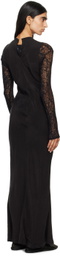 Gabriela Coll Garments Black No.298 Maxi Dress