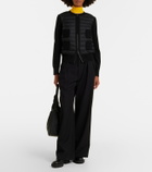 Moncler Tricot down-paneled virgin wool cardigan