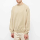 Auralee Men's Raglan Crew Sweat in Beige