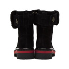 Mr and Mrs Italy Black Combat Boots