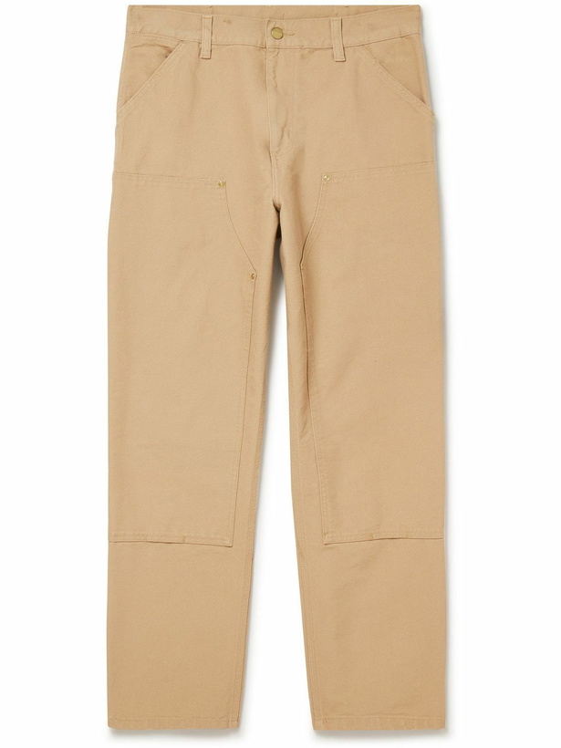 Photo: Carhartt WIP - Nash Straight-Leg Panelled Cotton-Canvas Trousers - Neutrals