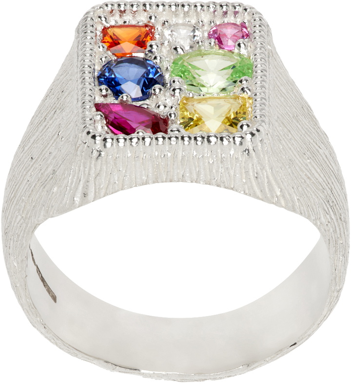 Photo: Bleue Burnham Silver Cottage Garden Signet Ring