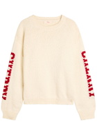 Cherry Los Angeles Logo Cotton-knit Jumper Cream