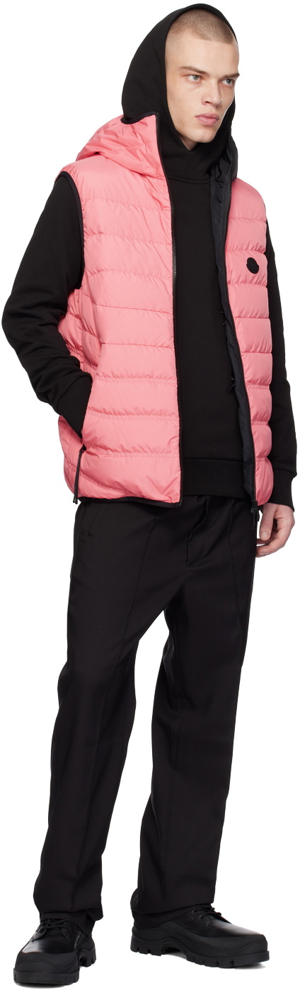 Moncler Pink Nuberia Down Vest Moncler