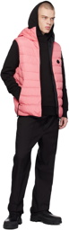 Moncler Pink Nuberia Down Vest