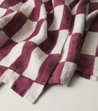 Once Milano Checked linen tablecloth