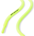 Off-White - Logo-Print Neon Cotton-Cord Belt - Yellow