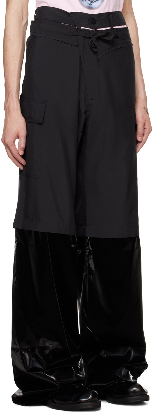 Ottolinger Black Baggy Cargo Pants