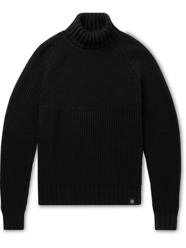 Photo: Belstaff - Marine Wool Rollneck Sweater - Black