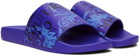 Versace Jeans Couture Blue Logo Couture Slides