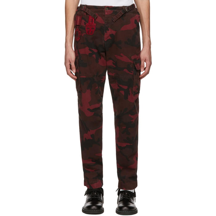 Photo: Valentino Red Camouflage Cargo Pants 