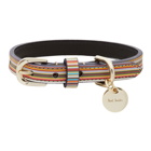 Paul Smith Multicolor Signature Stripe Dog Collar