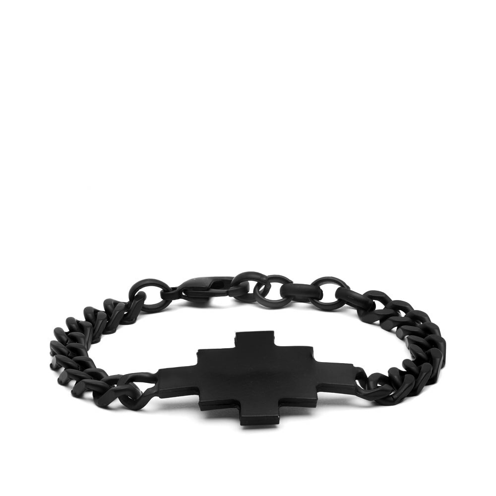 Photo: Marcelo Burlon Men's Cross Bracelet in Black