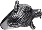 Hugo Silver E-Bear Ring