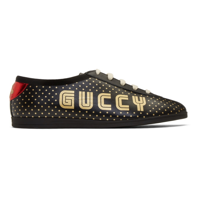 Photo: Gucci Black Sega Guccy Falacer Sneakers