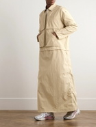 SAIF UD DEEN - Hybrid Thobe Convertible Twill Shirt - Neutrals