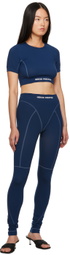 Heron Preston Navy Active Leggings