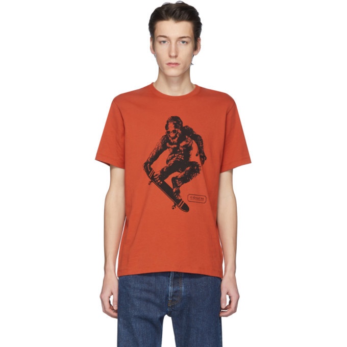 Photo: Coach 1941 Orange Skate Monster T-Shirt
