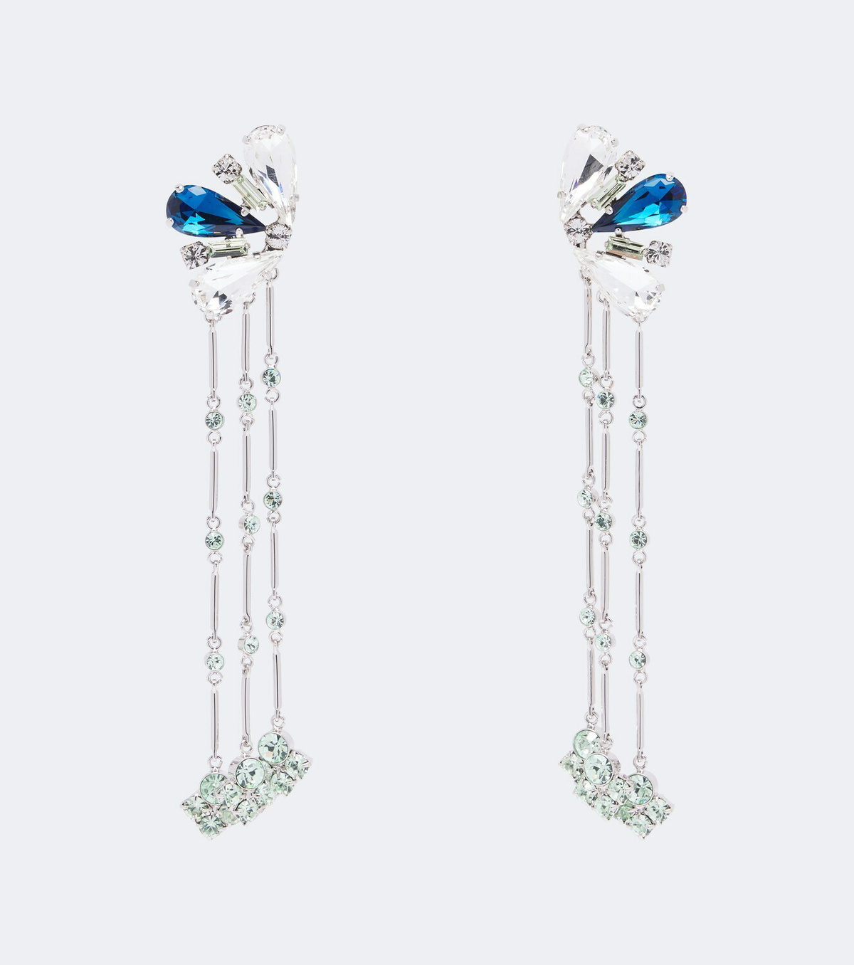 Rabanne Crystal-embellished drop earrings