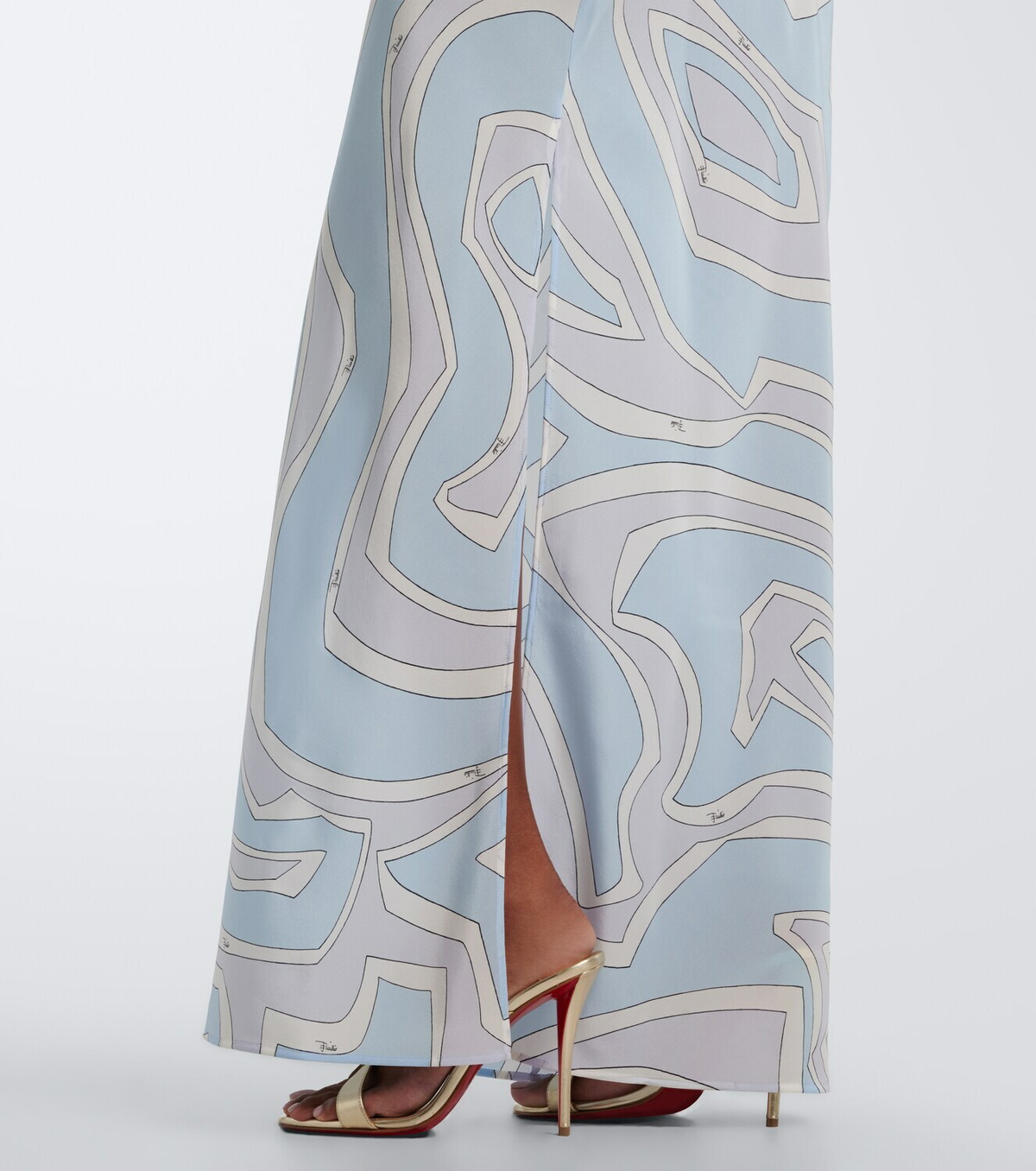 Pucci Labirinto silk crêpe de chine gown