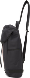 Paul Smith Black Canvas Signature Stripe Sling Backpack