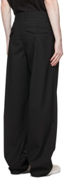 HOPE Black Wool Wind Trousers