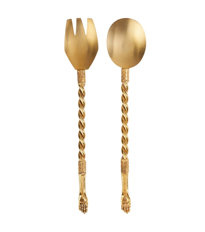 Photo: Natalia Criado Gold-plated 2-piece utensils set