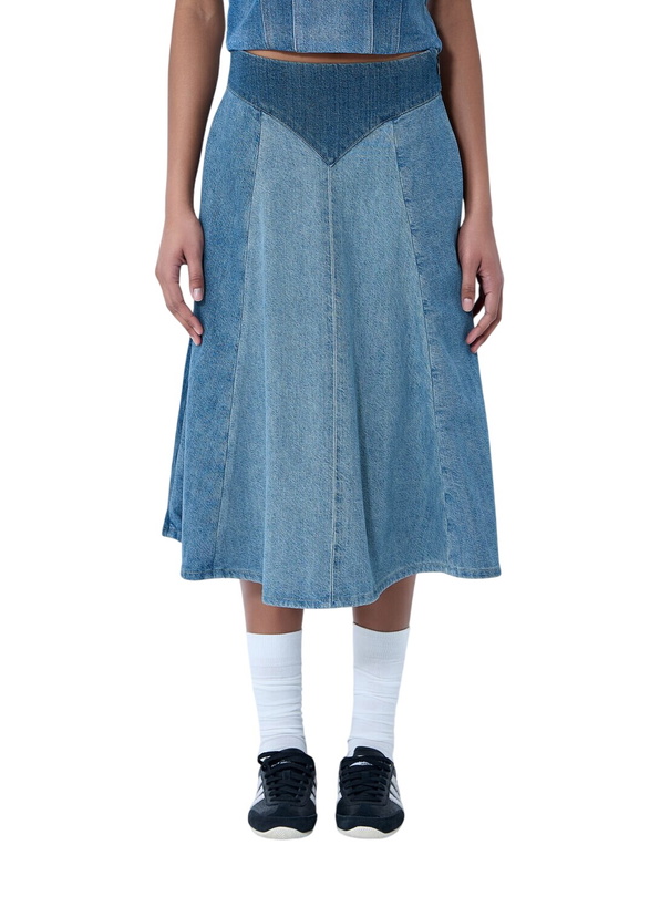 Photo: Levi's Paneled Denim Midi Skirt