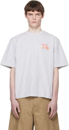 Casablanca Gray 'Collage D'Icônes Graphiques' Oversized T-shirt