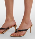 Gianvito Rossi Calypso leather thong sandals