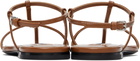 Jil Sander Brown Cage Flat Sandals