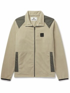 OSTRYA - Surplus Logo-Appliquéd Shell-Trimmed Fleece Jacket - Neutrals