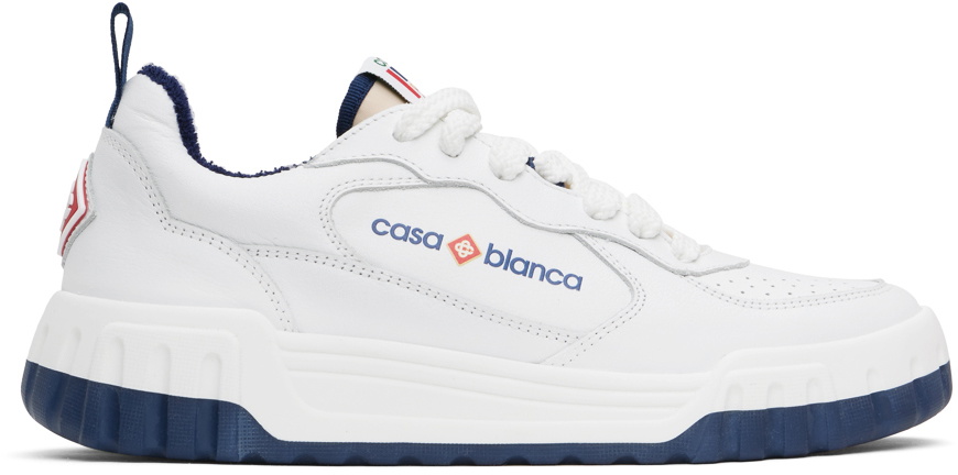 Casablanca Blue & White 'The Court' Sneakers Casablanca