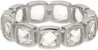 Tom Wood Silver Cushion Rock Band Ring