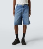 Bottega Veneta High-rise denim Bermuda shorts